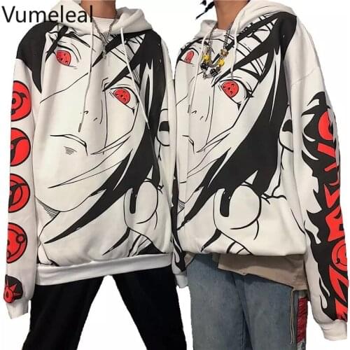 Autumn Winter Couple Amine Hoodies Korean Version Fashion Casual Hip Hop Cartoon Sweatshirt Streetwear Clothing for Men Women