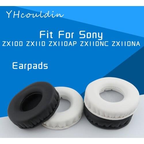 YHcouldin Earpads For Sony ZX110NC ZX110 ZX110NA ZX100 ZX110AP Headphone Accessaries Replacement Wrinkled Leather Soft Material