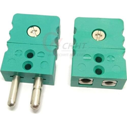 High Quality K Type Green Color Big Thermocouple Standard Connector Plug Mainly For American Market