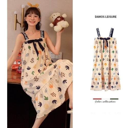 Cotton Pijama Kawaii Pajamas for Women Summer 2021 Sleepwear Pink Pyjamas Cute Loungewear Homewear Sling Top and Shorts