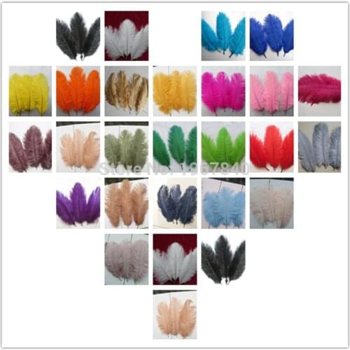 Wholesale 10pcs / A lot of beautiful ostrich feathers 15-20cm / 6-8inch multiple colors are available