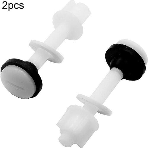 2 Pack Plastic Toilet Seat Hinge Bolts And Nuts With Washers For Mount For Fastening And Repair Your Toilet Seat