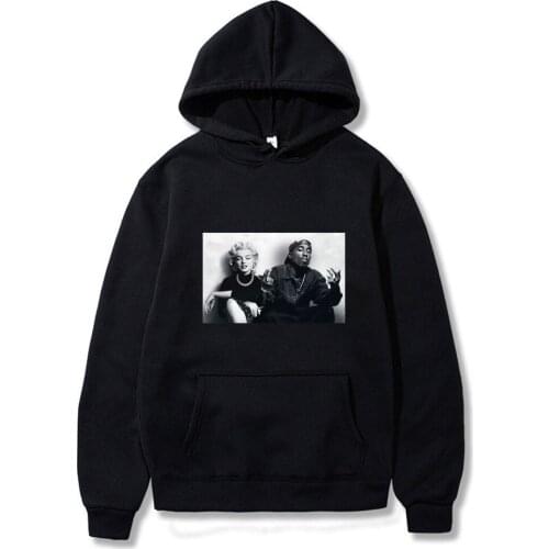 2020 Fashion Design Legends Tupac Marilyn Monroe Print Hoodies Men Sweatshirt Streetwear Harajuku Autumn Winter Keep Warm