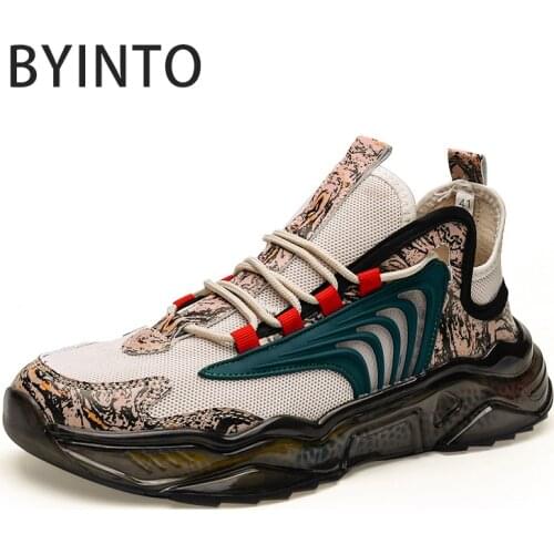 2021 Summer Men Sport Tennis Shoes Breathable Mesh Chunky Sneakers Non-Slip Male Sock Trainers Tenis Masculino Zapatillas Hombre