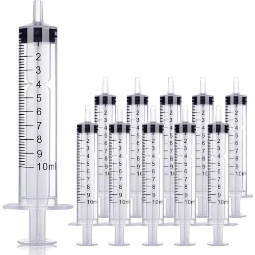 5/10pc 10ml Pplastic Nutrient Syringe Hydroponic Measure Perfume Rinse Disposable Sampler Injector For Feed Small Cat Dog Tree