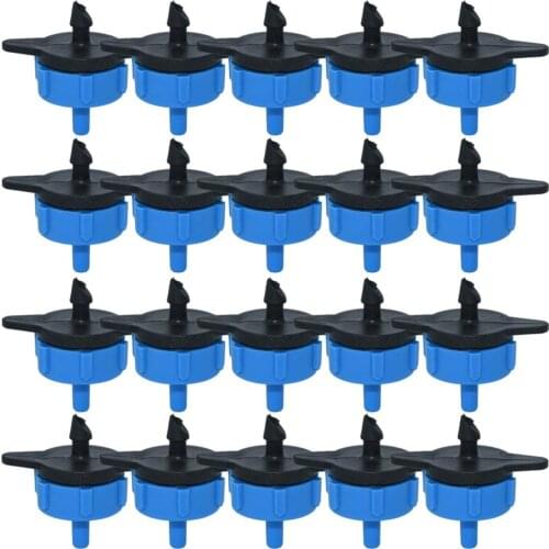 KESLA 50PCS Pressure Compensating Emitter Head 2L 4L 8L Garden Water Micro Flow Regulator Irrigation Drippers Greenhouses