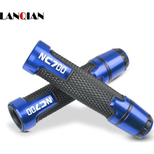 7/8'' Motorcycle Aluminum Plastic Handle Grips With Logo For HONDA NC700 NC 700 NC700S NC700X 2012 2013