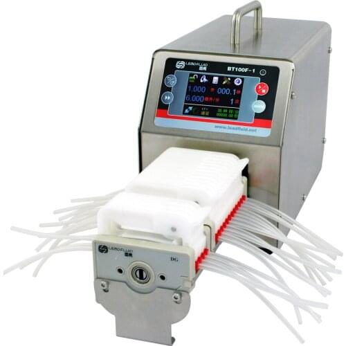 BT100F-1 DG6-16 SS shell Industrial Medical Lab Dispensing Dosing Filling Peristaltic pump 0.00016-26ml/min