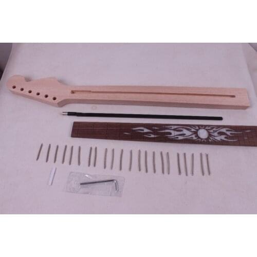 One electric guitar Neck New Solid wood 25.5'' 22 fret Rose wood Fretboard 01115