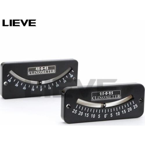 25-0-25 Inclinometer and Tilt Gauge 45-0-45 Glass Tube Inclinometer slope protractor angle meter