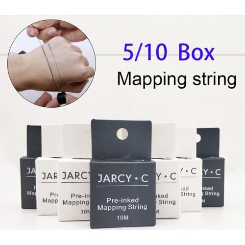 5/10 box brow pre-ink mapping string with Microblading eyebow Make Up Dyeing Thread for Permanent Positioning Eyebrow Measuring