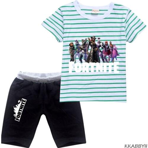 Fortnites Children Clothing Set Toddler Baby Suits kids Set Fashion Summer Boys Girls Clothes Set cool T Shirt Outfi