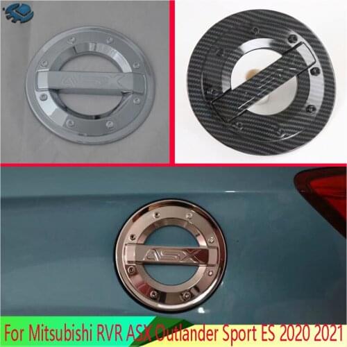 For Mitsubishi RVR ASX Outlander Sport ES 2020 2021 Stainless steel fuel tank cap cover car-styling trim oil fuel cap protective