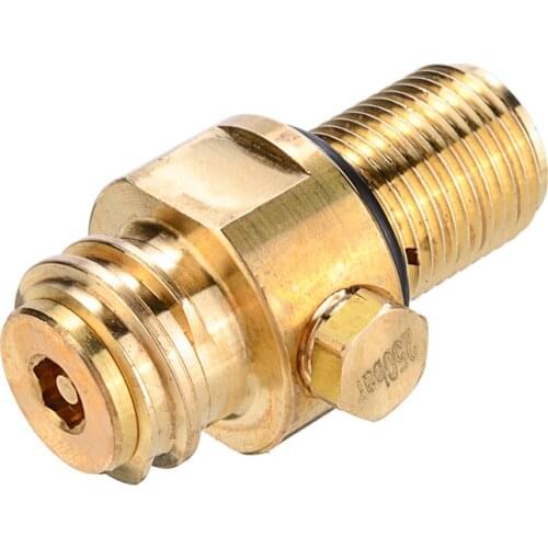 CO2 Brass Stream Pin Valve Durable Cylinder Refill Adapter For Refill Soda Stream Thread Converter Replacement Accessories