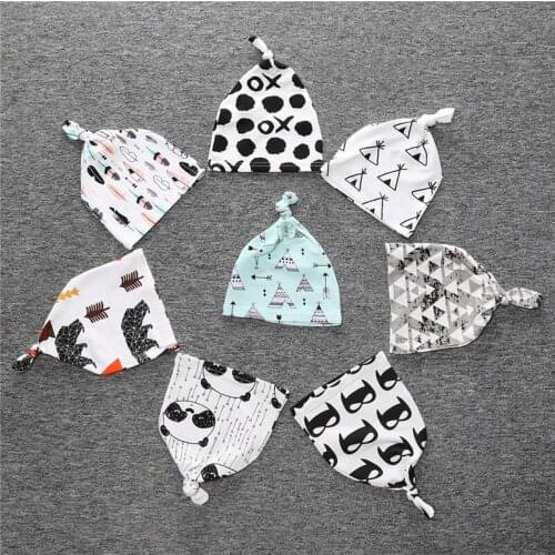 Baby Boy Girl Cute Hat Cotton print Baby Caps for Girls Boys Spring Autumn Brand Childrens Cartoon hat BR097