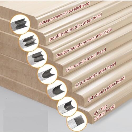 Multi-specification Cutter Head For Woodworking Planer Edge Corner Plane Planer Chamfering Trimming Hand Planer 1 Pcs 7 Pcs