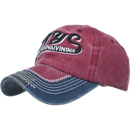 Spring and summer new style washed cotton letters three-dimensional embroidery baseball cap cap sun hat sun hat