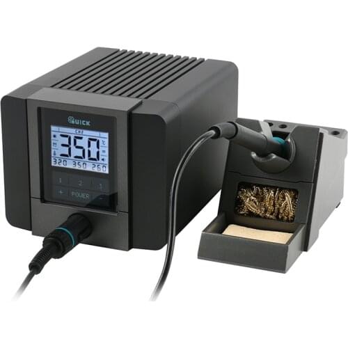 Original QUICK TS1200A Intelligent ESD Lead Free Soldering Station 120W Sleep Function For Phone Motherboard Soldering Repaie