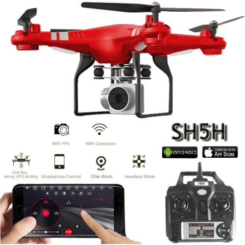 SH5H RC Quadrocopter Dron 1080P Altitude Hold 2.4G Real Time Video Headless One Key Return Racing WIFI FPV Drones With Camera HD