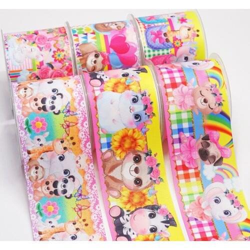 DIY Handmade Materials Printed Grosgrain Ribbon 50 Yard Per Size 54343