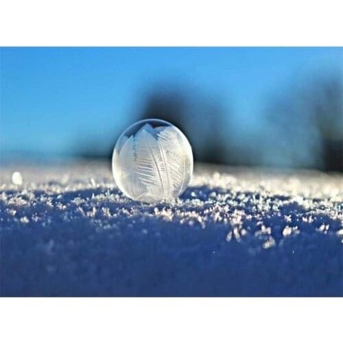 Christmas Snowball DIY 11CT Cross Stitch Embroidery Kits Craft Needlework Set Cotton Thread Printed Canvas Home Wholesale