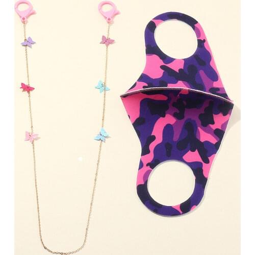 2021 New Fashion Jewelry Acrylic Imitation Pearl Glass Butterfly Bead Masked Sunglasses Glasses Chain Eyeglass Eyewear Wholesale