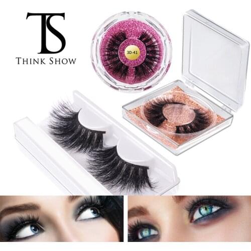 THINKSHOW 100% Mink Lashes Luxury 3D Mink Lashes Real Siberian Mink Fur 100% Handmade Mink Eyelashes Makeup Tools in Bulk