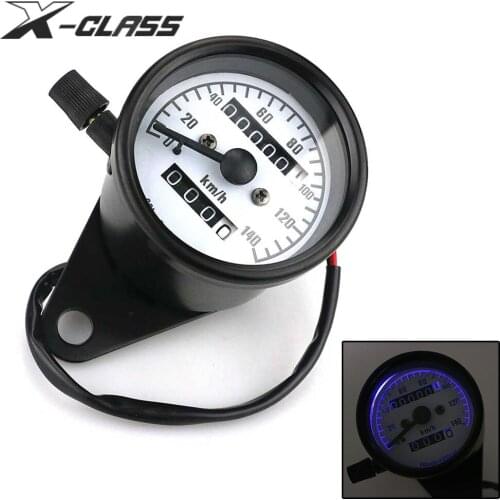 Universal Motorcycle Speedometer With LED Light Odometer Retro Accessories for Vespa GTS Kawasaki Ninja Yamaha Honda PCX Ducati