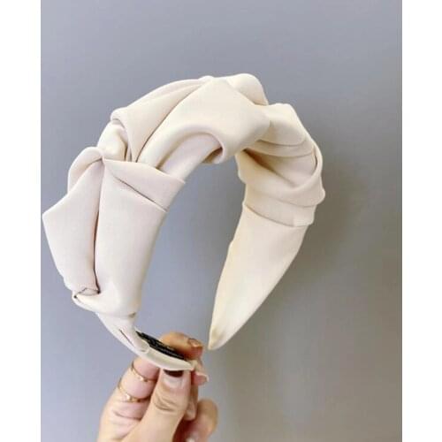 New Fashion Women Hair Accessories Wide Side Flower Hairband Casual Soft Hair Hoop Top Quality Headband Wholesale 2021