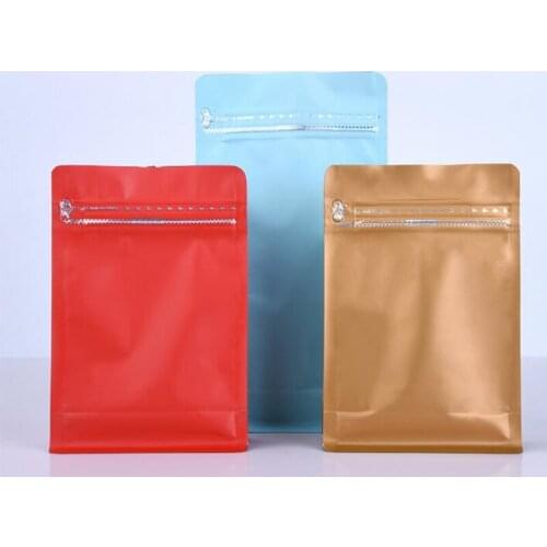 1/0.5 Pound Eight Side Seal Aluminum Foil Stand Up Bag With Zipper 10pcs/lot Grains Nut Snack Coffee Chocolate Food Packing Bag