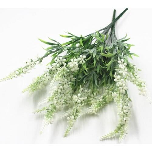 1pcs Artificial Plants Green Grass Plastic plant Grass Garden Home Decoration artificial grass Fake plant Leaves Green Plant