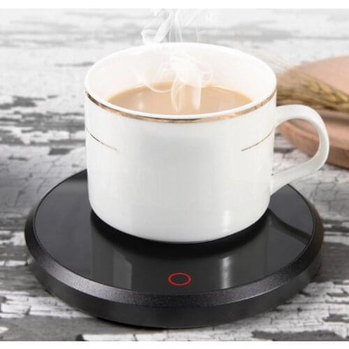 15W Smart Touch Heating Insulation Base Glass Teapot Heater Coffee Milk Juice Warmer Holder Office Water Cup Thermostat