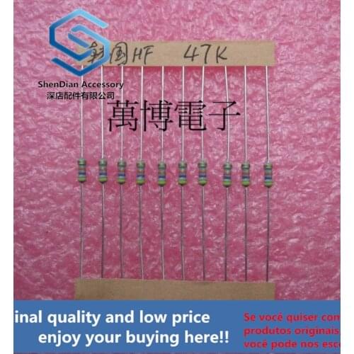 20pcs only orginal new HF resistance HANIL resistance Korea 1/4W 0.25W 47K Euro 47K