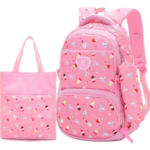 2021 New Printing School Bags Korean Style Backpack for School Teenagers Girls Kids Book bag Elementary Middle College Schoolbag