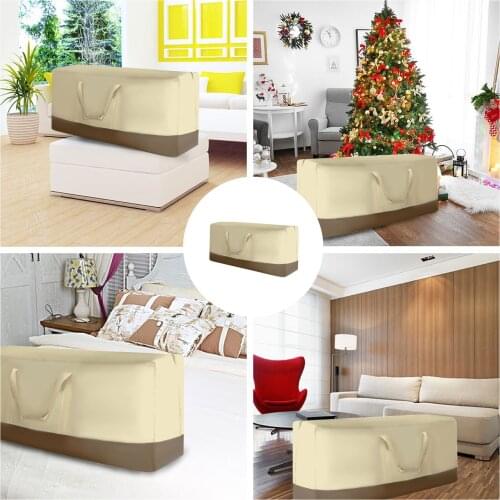 3 STYLE Patio Furniture Cushion Storage Bag Heavy Duty 600D Oversized Waterproof Zippered Storage Bags with Handles