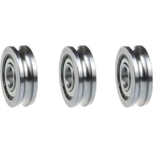 50pcs U604ZZ SZU4-13 604UU U Groove Deep Groove Ball Bearing 4x13x4mm Walking Guide Rail Bearings for 3D Printer