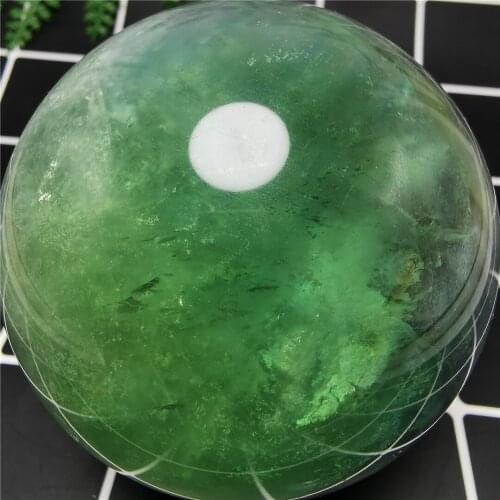 70MM Natural Fluorite Quartz Crystal Sphere Ball Healing Quartz Stones And Crystals Chakra Ornament Home Decor + Stand For Gift