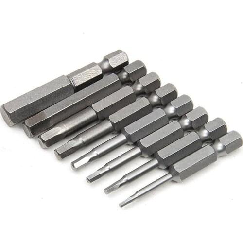 8pcs Hex Head Screwdriver Bits Electric Driver Bits Screwdriver Drill Bit Impact Driver Drill Magnetic Hand Tools Set 1.5-8mm