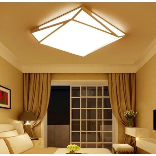 Modern LED ceiling lights simple home deco fixtures Bedroom dining living room iron black white ceiling lamp