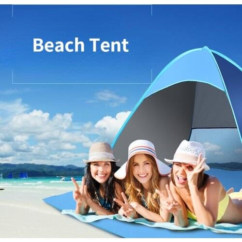 Automatic Beach Tent Anti Ultraviolet Pop Up Tent Sunscreen Awning Camping Outdoor Hiking Outdoor Beach Umbrella Tents