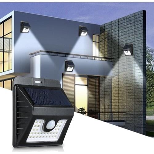 30 LEDs Solar Power Wall Light PIR Motion Sensor Light Drop shipping