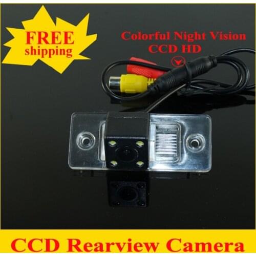 Original car reserve camera bring 4 led and hd ccd image lens 170 angle use for VW Touareg/ Cayenne/Fabia/POLO(3C)/Golf