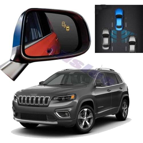 Car BSM BSD BSA Radar Warning System Safety Driving Alert Mirror Detection Sensor For Jeep Cherokee KL 2014 2015 2018 2019 2020