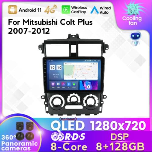 MEKEDE 6G+128G M600S for Mitsubishi COLT 2007-2012 Android 11 Car Multimedia GPS Navigation Radio WIFI Split Screen BT Player