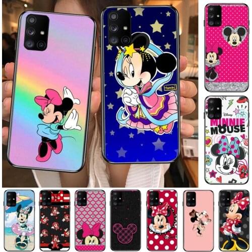 Like Mouse Disney Phone Case Hull For Samsung Galaxy A50 A51 A71 A70 A52 A40 A30 A31 A80 A20E 5G S Black Shell Art Cell Cove