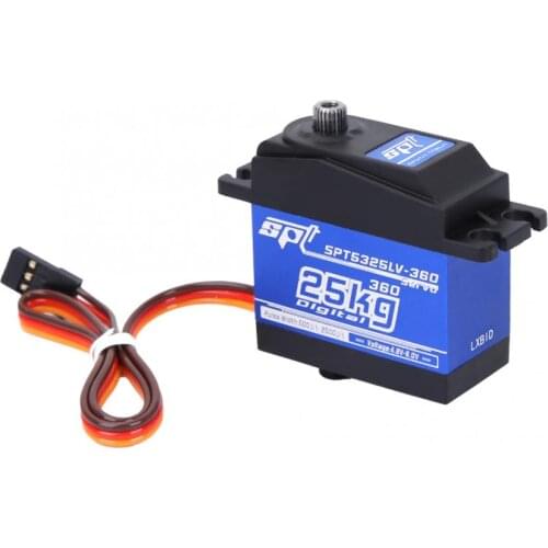 330hz Digital Servo 360 Continuous Rotation High Quality Metal SPT5525LV-360 25KG Digital Servo suitable for RC Robot