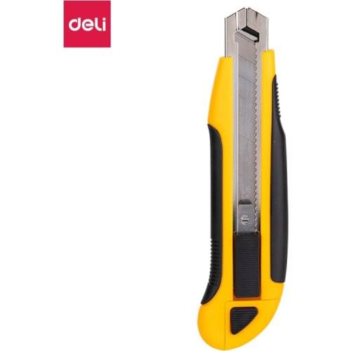 Deli 2091 high quality large size art knife industrial blade paper cutter wallpaper knife self locking art knife