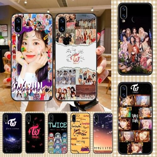 KPOP TWICE Phone case For Huawei Honor 6 7 8 9 10 10i 20 A C X Lite Pro Play black luxury waterproof pretty hoesjes 3D Etui