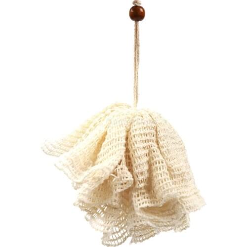 Sisal Bath Shower Loofah Sponge Body Scrubber Shower Use Sponge for Body Wash for Bathroom Men Women Exfoliating Bath Sponge