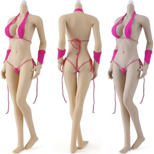 JOQ-07F 1/6 Female Super-Flexible Sexy Lan Largest Bust Seamless No-Detachable Foot Seamless Body Stainless Steel Ball 7 Colors